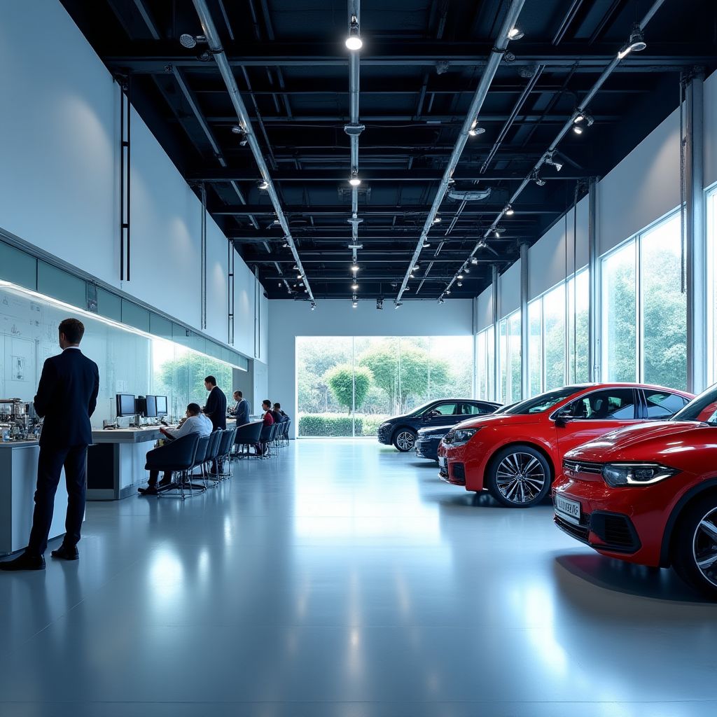 Instalaciones modernas de AutoTech Barcelona con tecnología avanzada